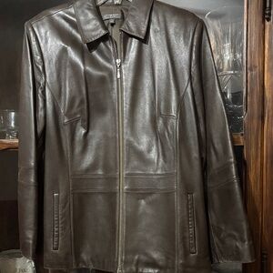 Classiques Entier Rich Brown Leather Jacket